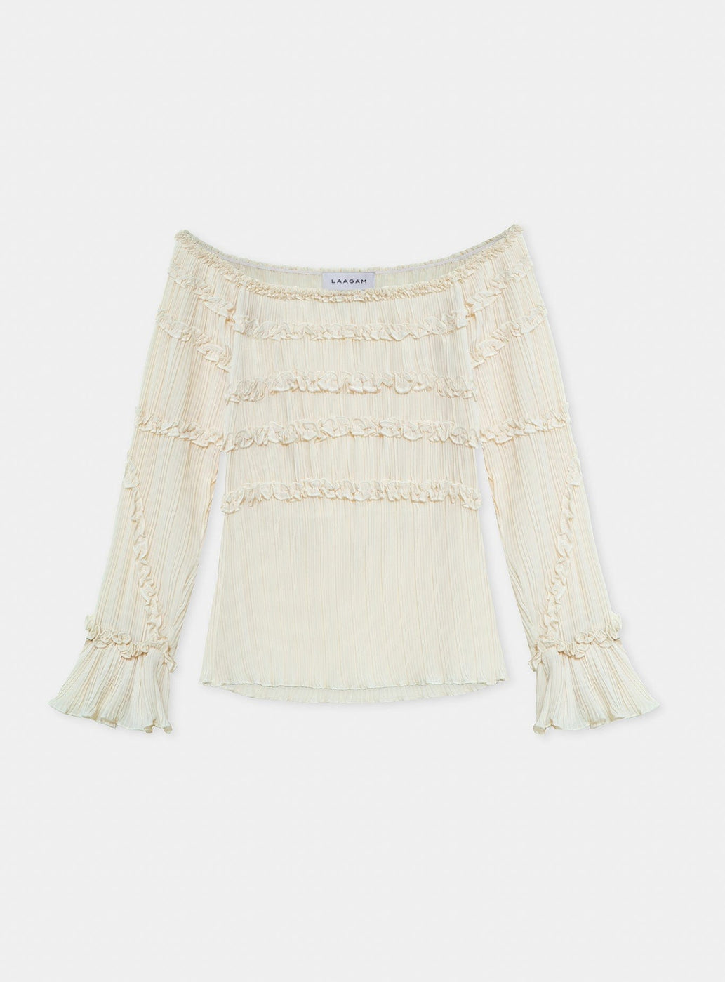 PETRA ECRU TEXTURED BLOUSE