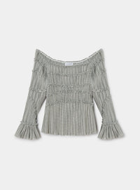 PETRA SQUARED TEXTURED BLOUSE