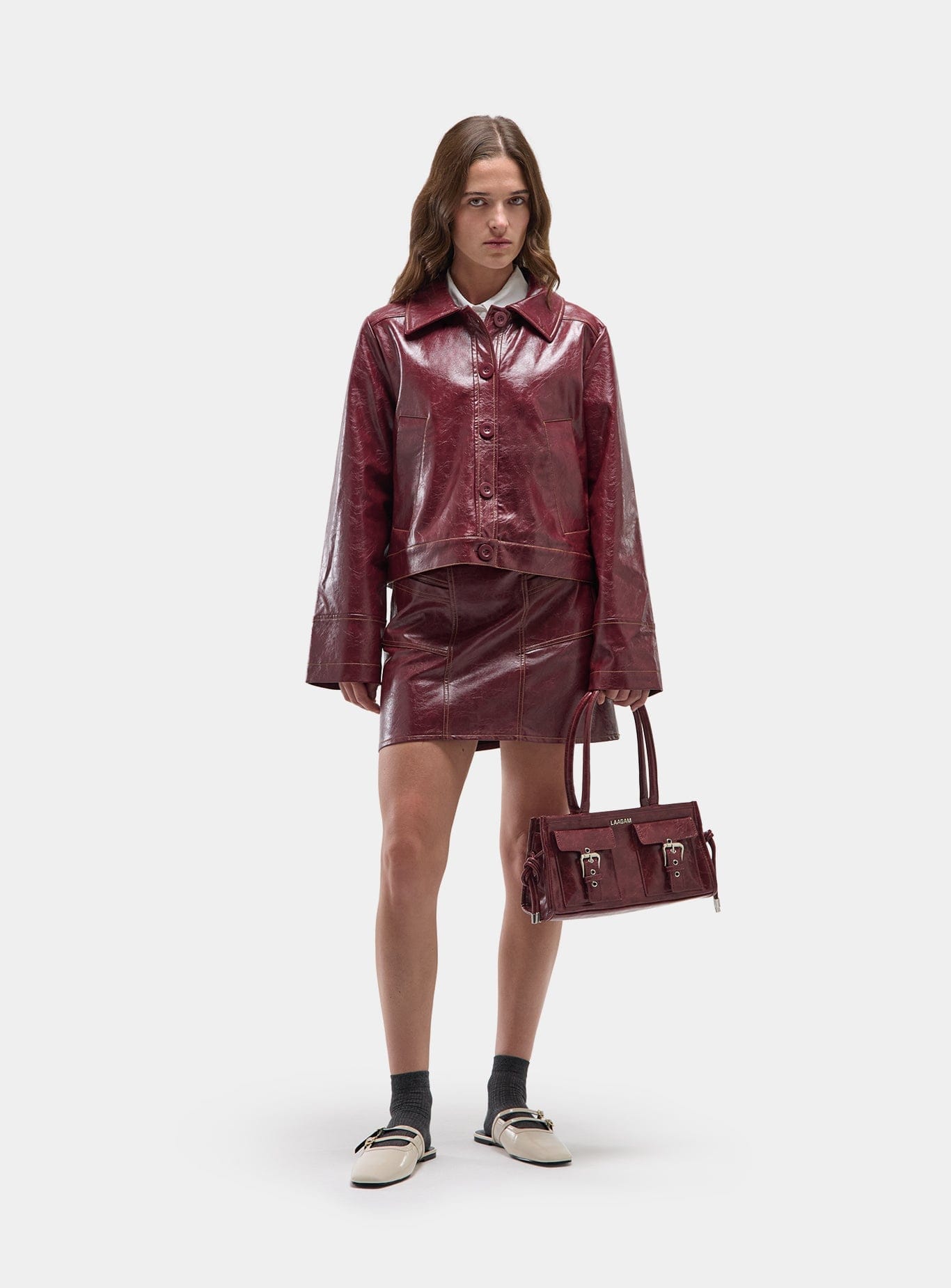 ALEXA BURGUNDY JACKET