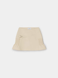 SOLACE ECRU SHORT SKIRT
