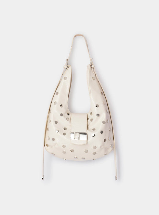 VIXEN ECRU STUDS BAG