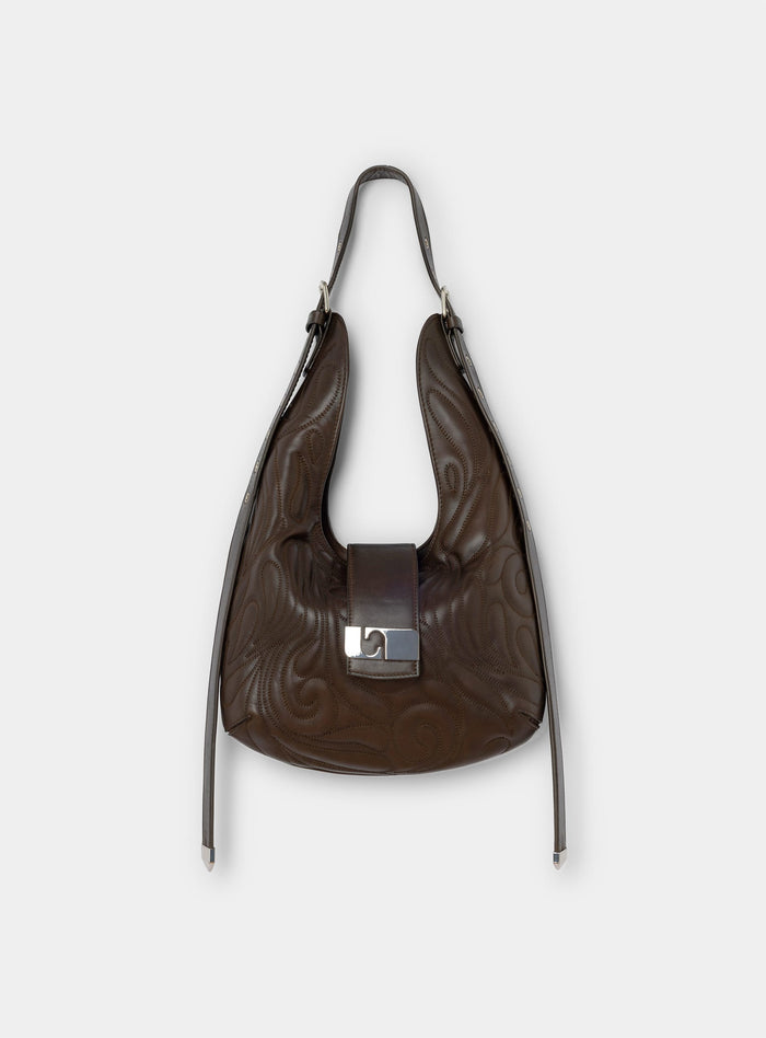 VIXEN BROWN LEATHER PADDED BAG
