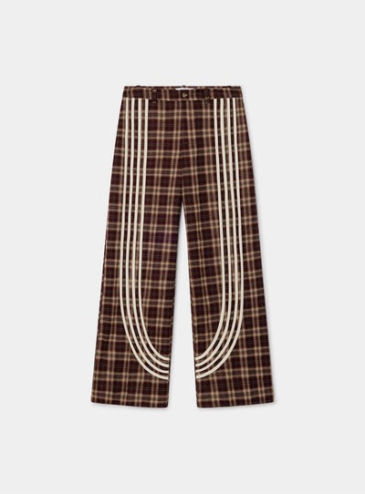 ZION BROWN SQUARED PANTS