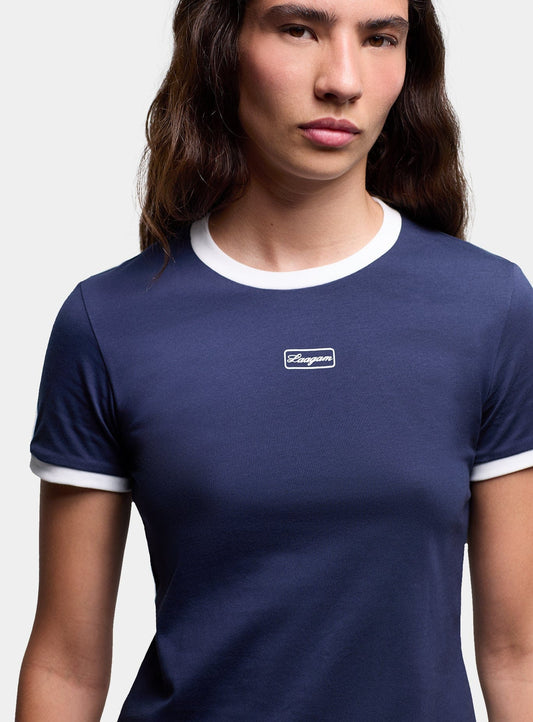 HERA NAVY LOGO T-SHIRT
