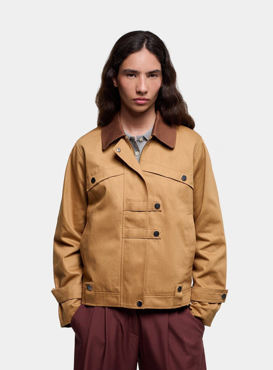 NEXA SERGE CAMEL JACKET