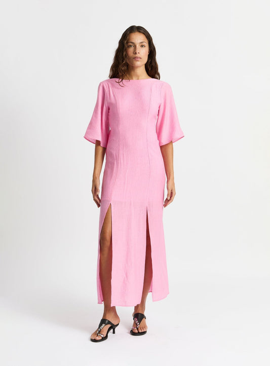 MORGAN TEXTURED MIDI DRESS