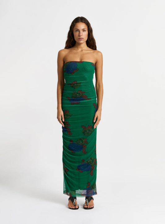 SELMA GREEN MIDI DRESS