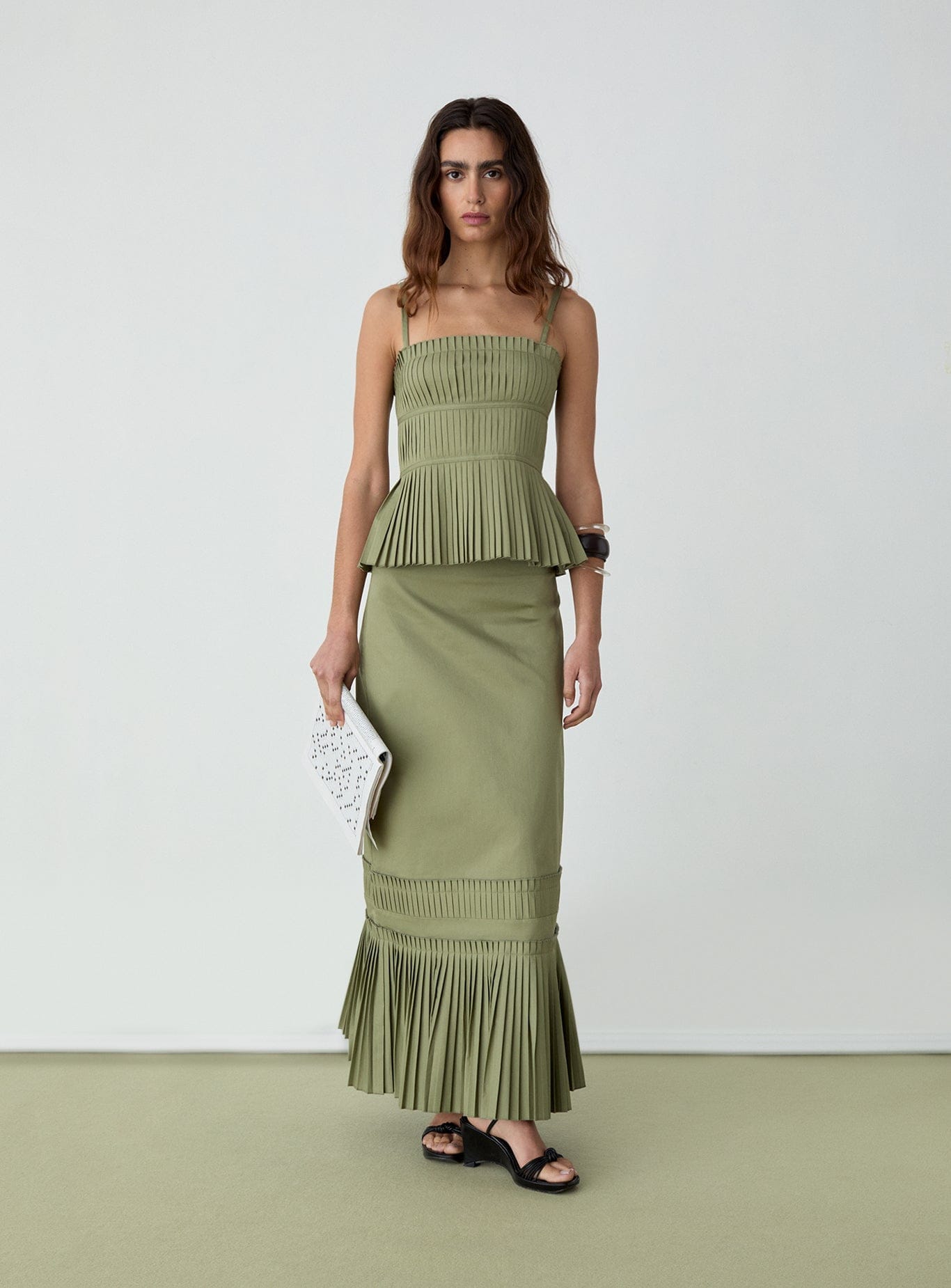 ALMA KHAKI TOP
