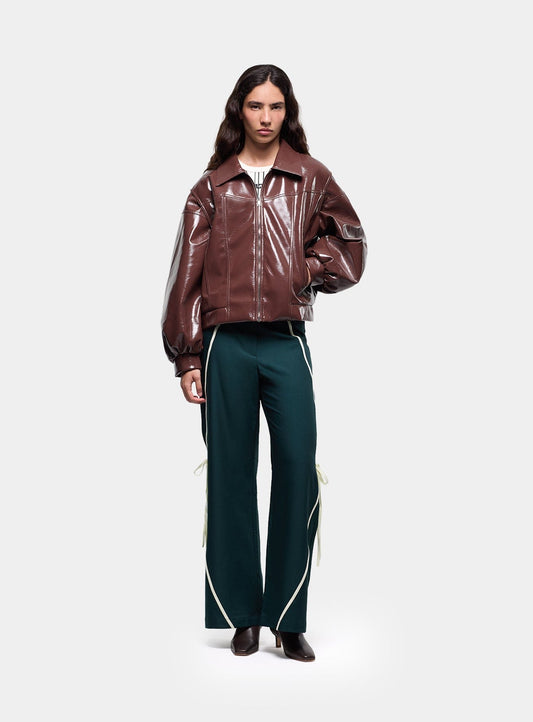 CUPIDO BROWN BOMBER JACKET