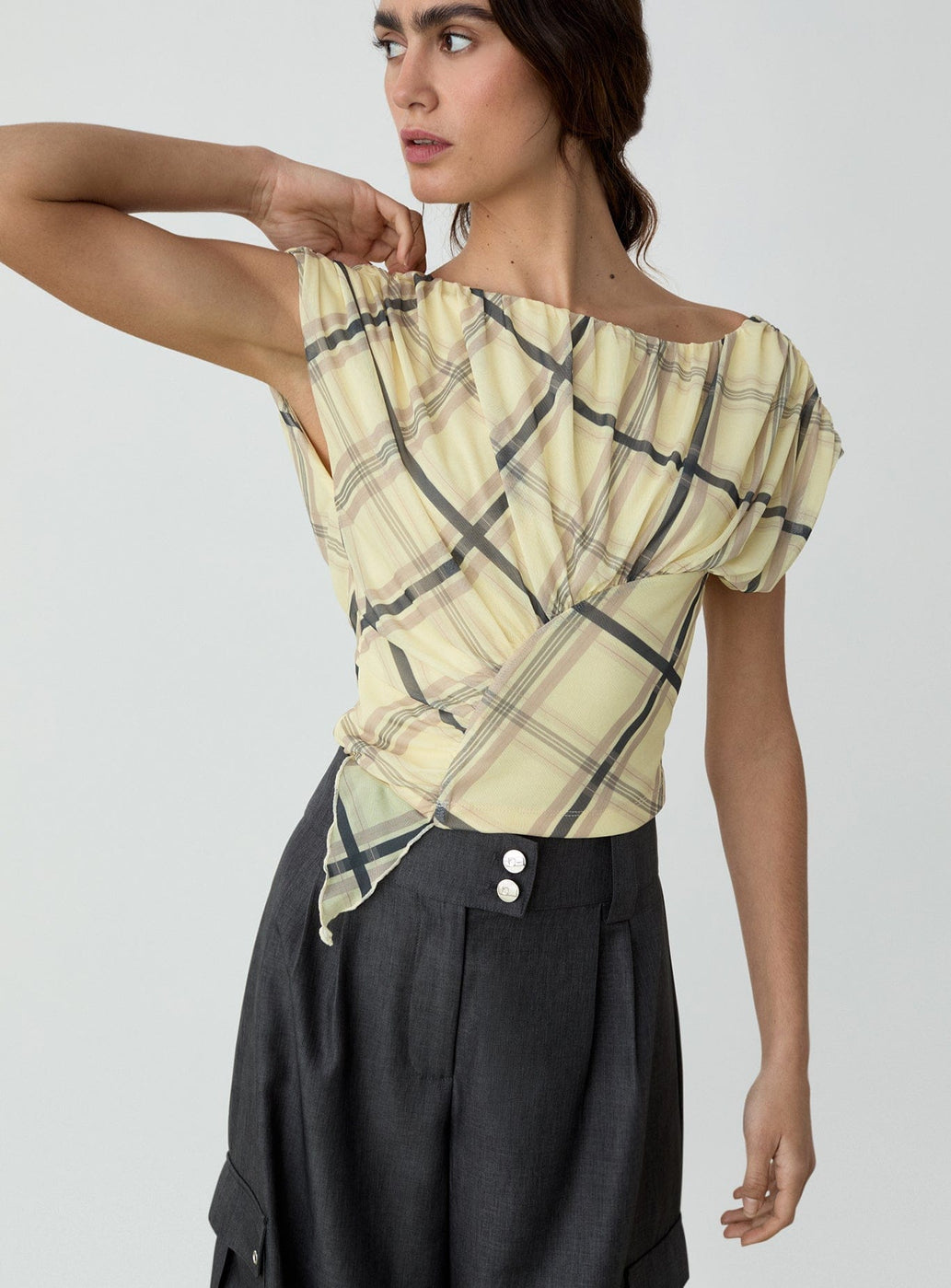 GEMINI BUTTER DRAPED TOP