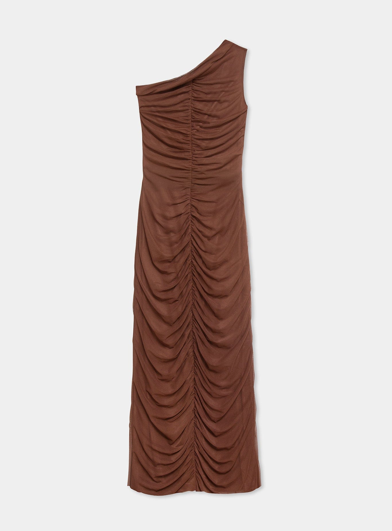 ARLES BROWN MIDI DRESS