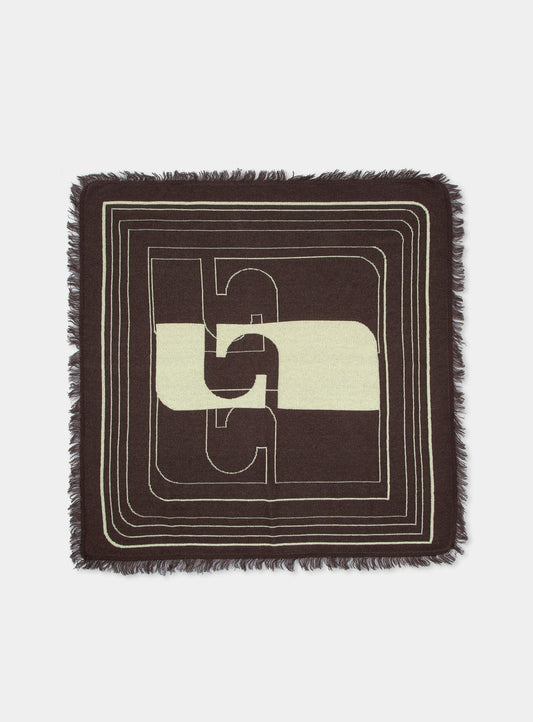 BARI BROWN SCARF