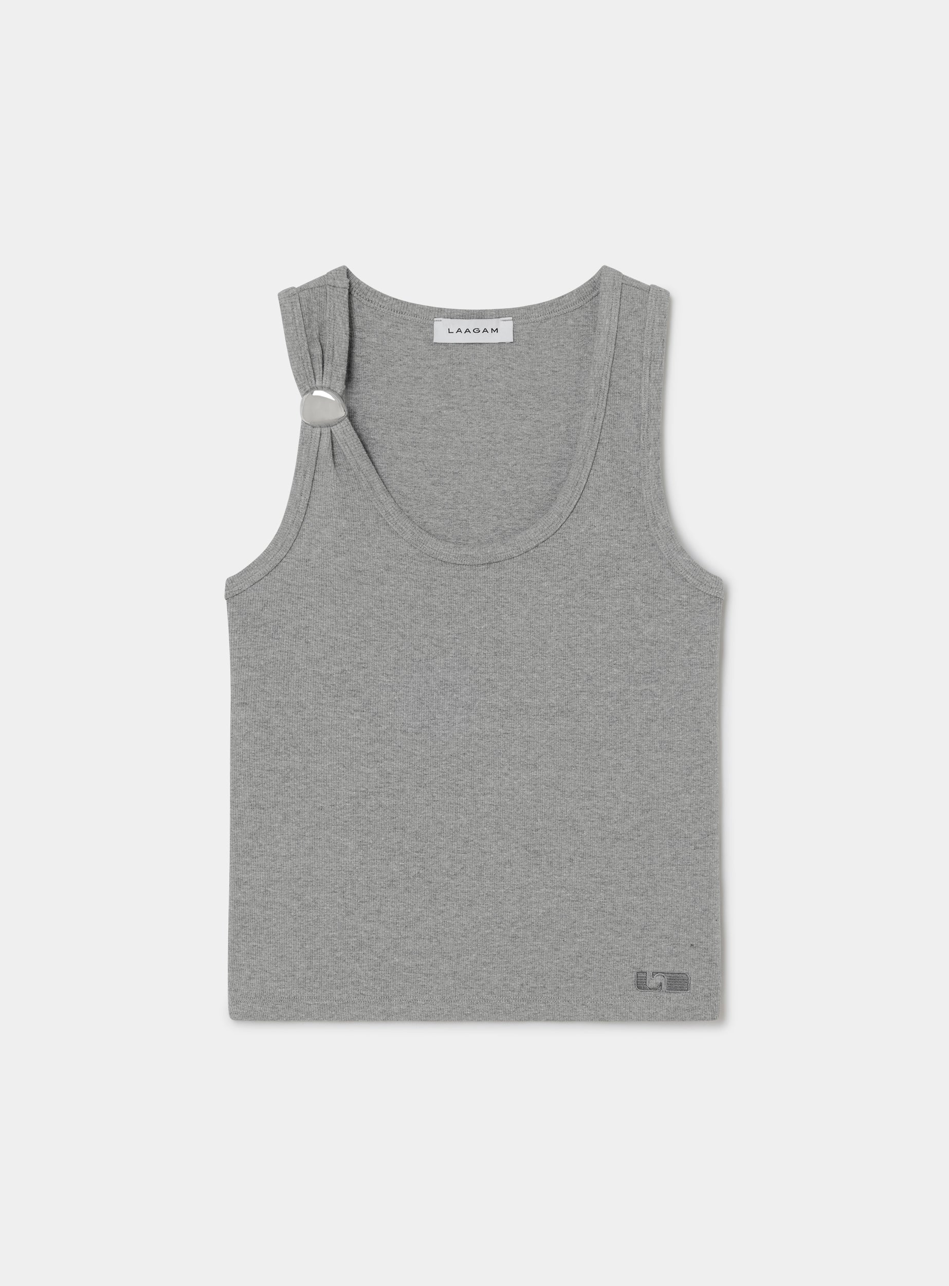 Eden Grey Tank Top | LAAGAM