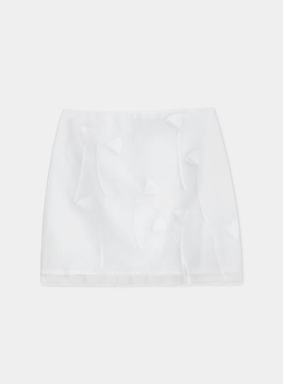 ISABELLA WHITE SHORT SKIRT