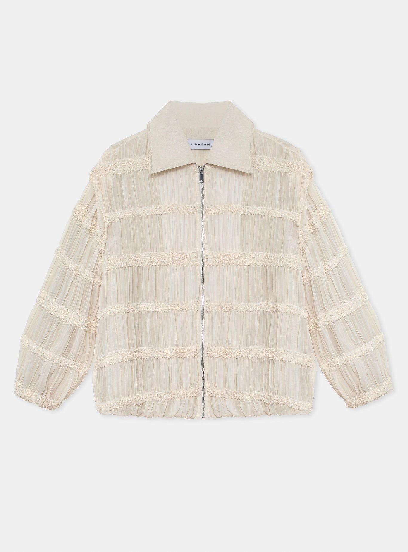 KIARA ECRU BOMBER JACKET