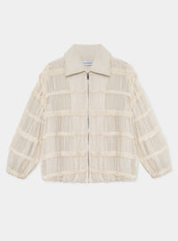 KIARA ECRU BOMBER JACKET