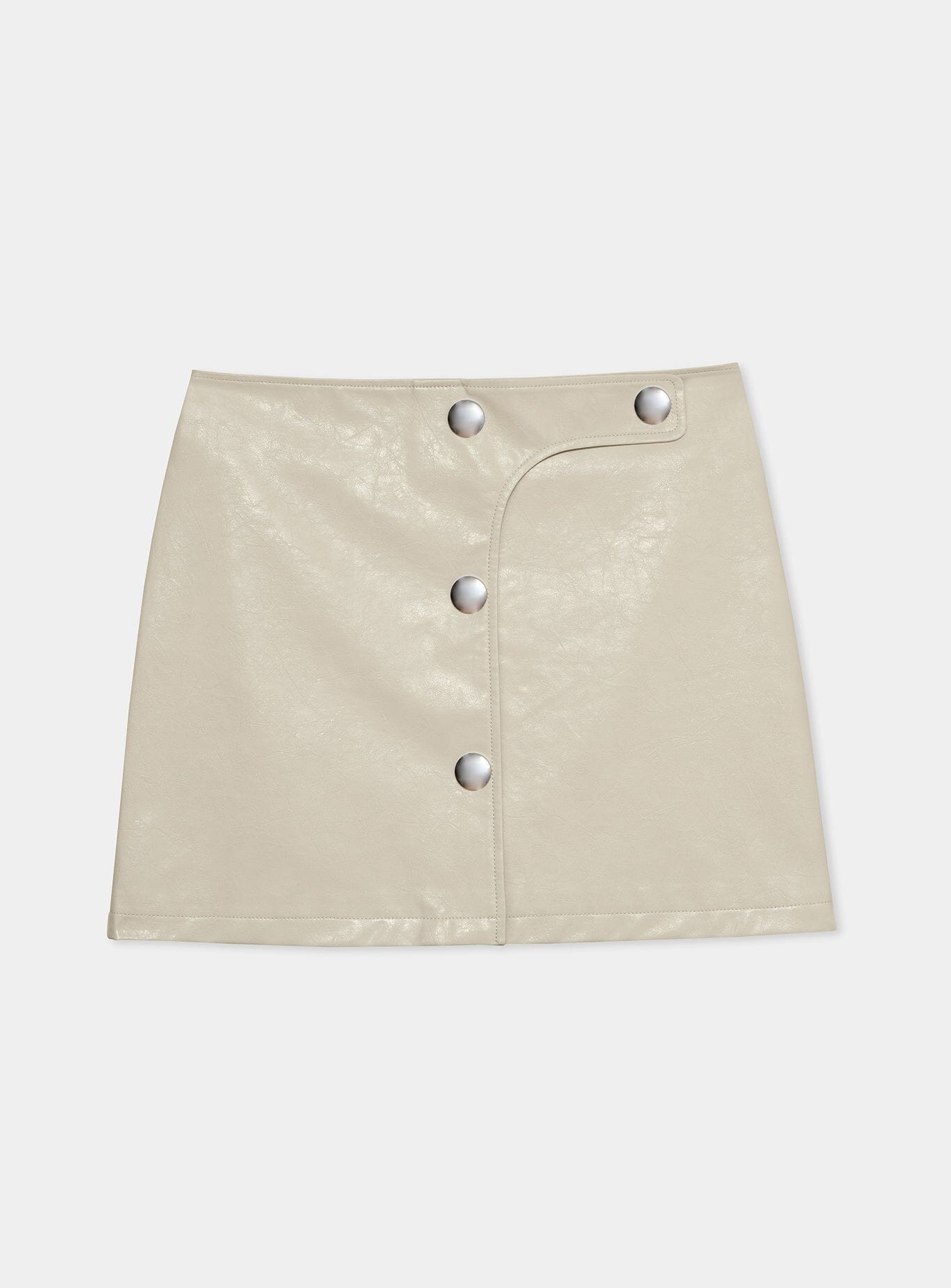 LENA ECRU SHORT SKIRT
