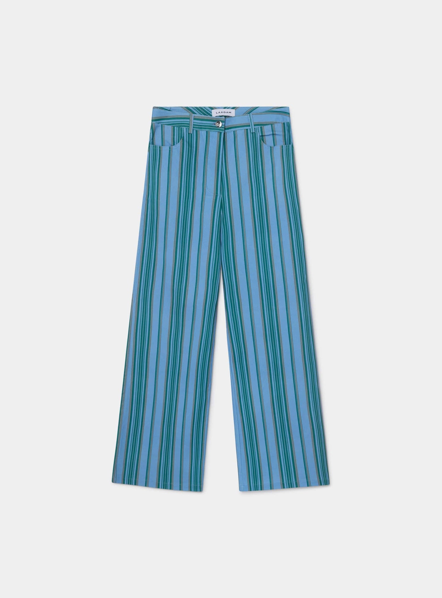 LEROY BLUE STRIPED TWILL PANTS