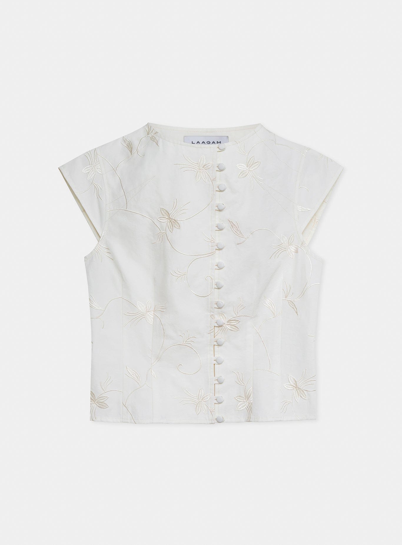 MELANI WHITE ASYMMETRIC BLOUSE