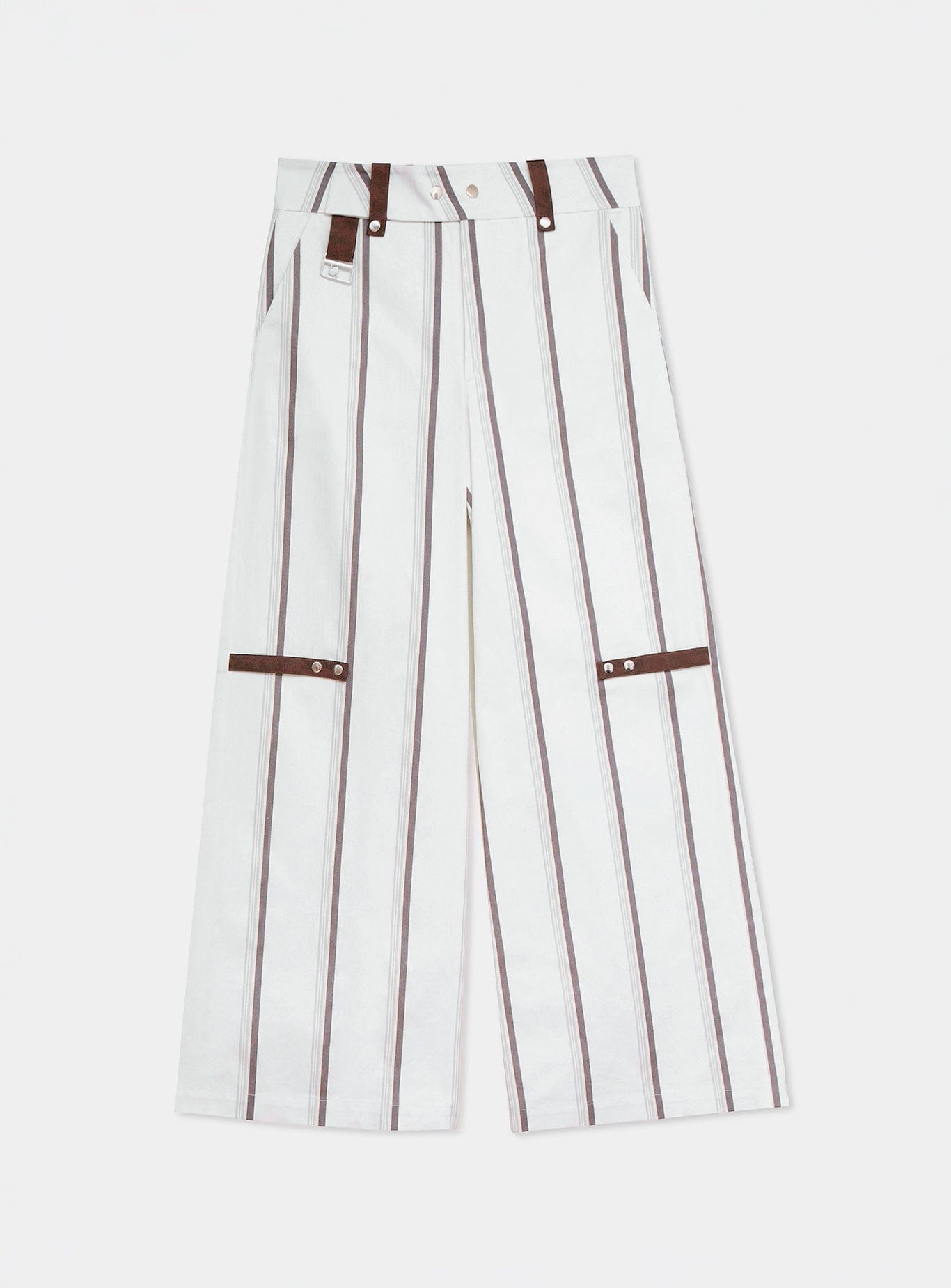 VELIA WHITE STRIPED PANTS