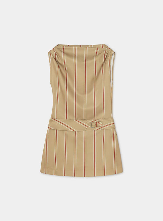 ZOLA CAMEL SHORT DRESS