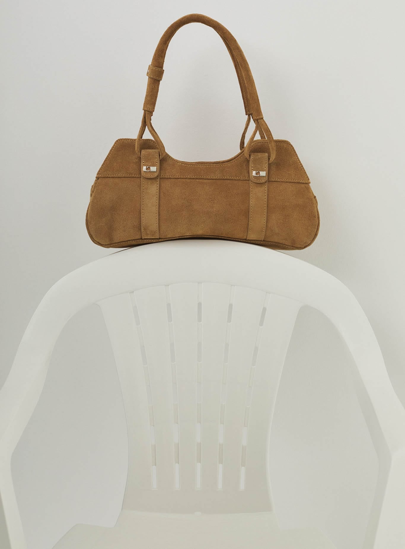 JANE CAMEL SUEDE BAG