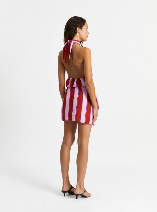 AMAZONA UMA STRIPED SHORT DRESS