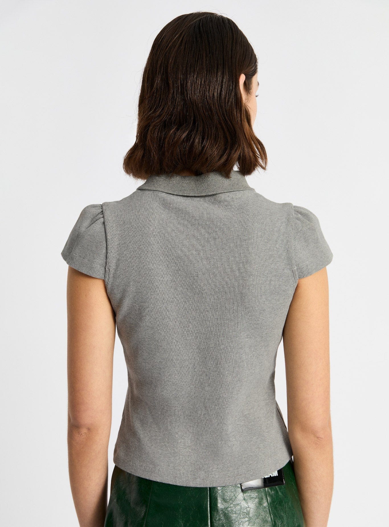 ERYA GREY POLO T-SHIRT