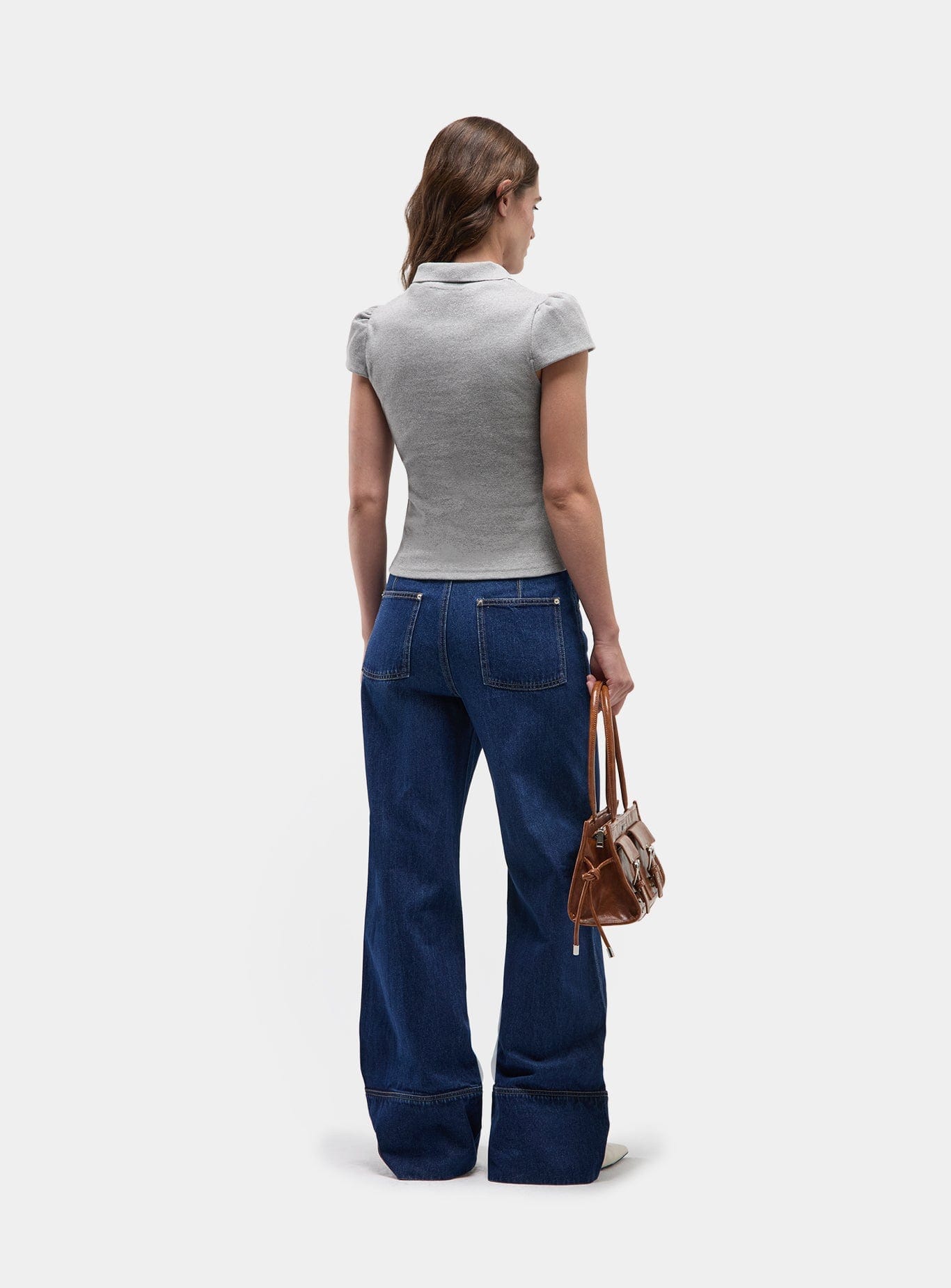 ERYA GREY POLO T-SHIRT