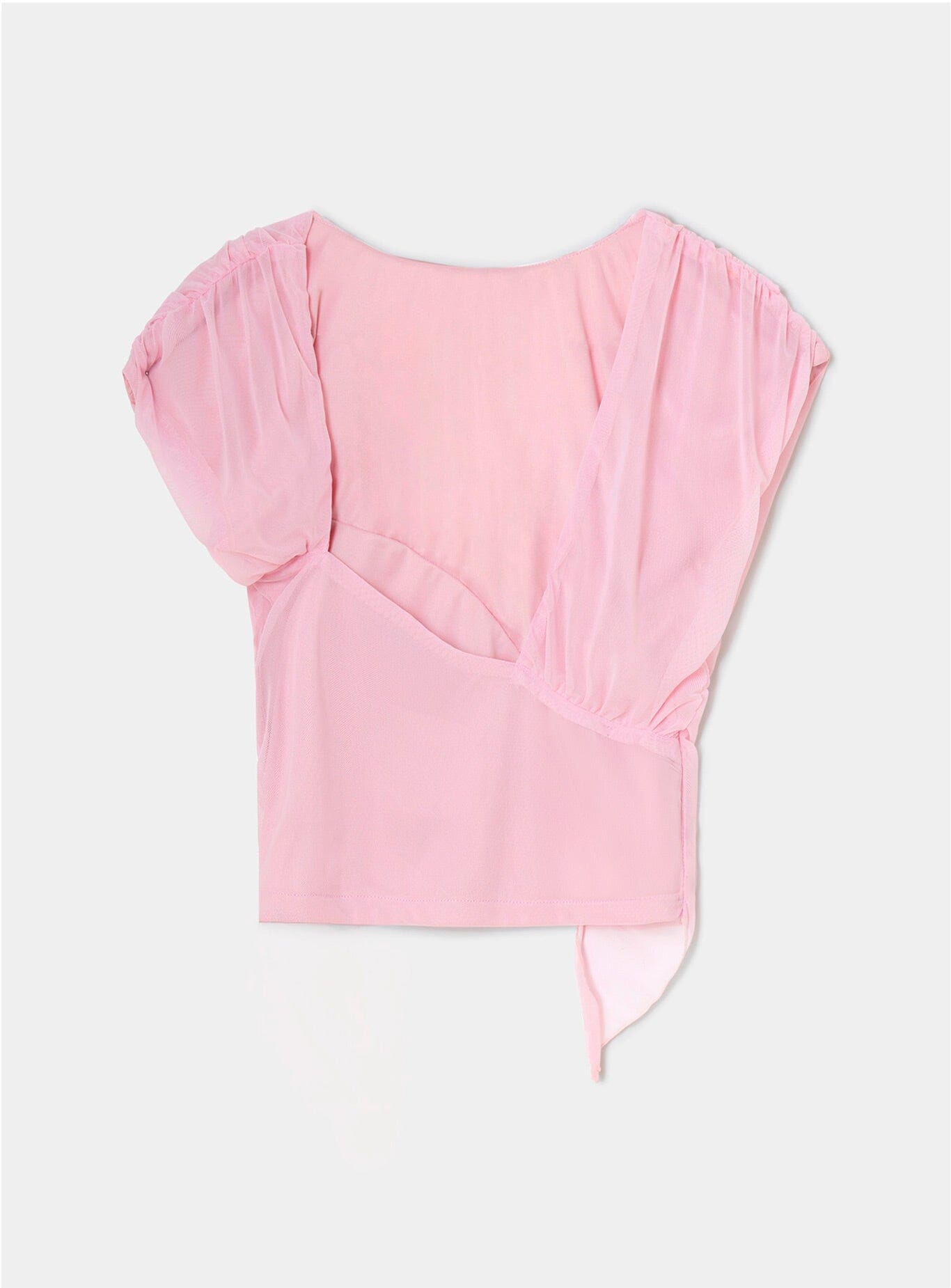 GEMINI PINK DRAPED TOP