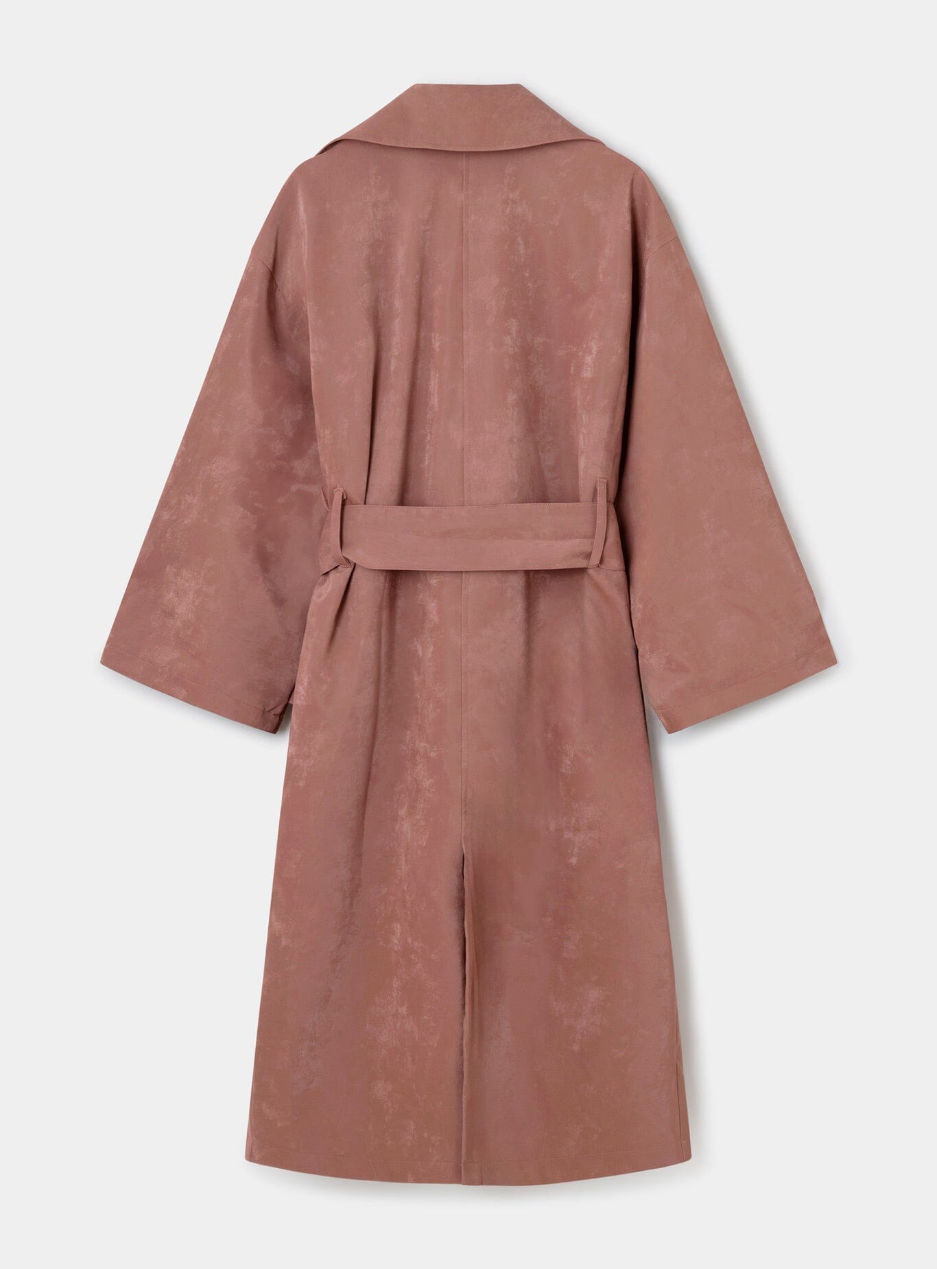 LONDRES PINK TEXTURED TRENCH