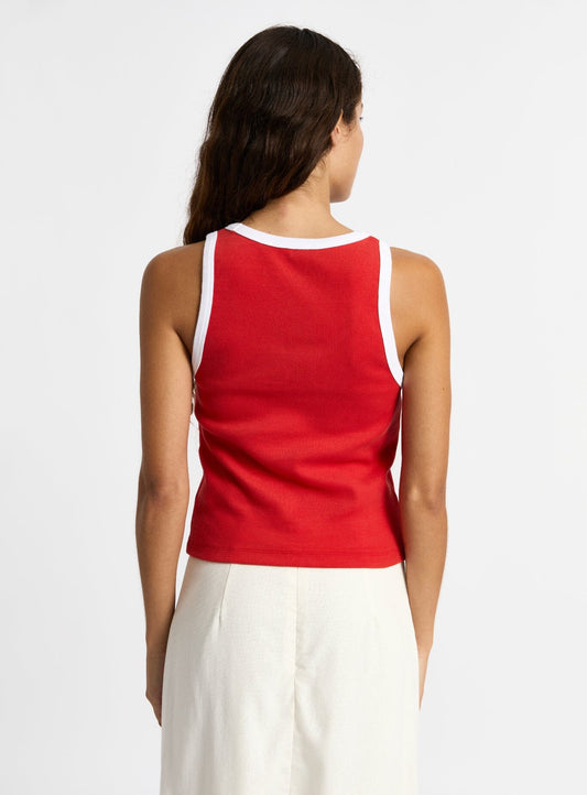 KELSI RED TANK TOP