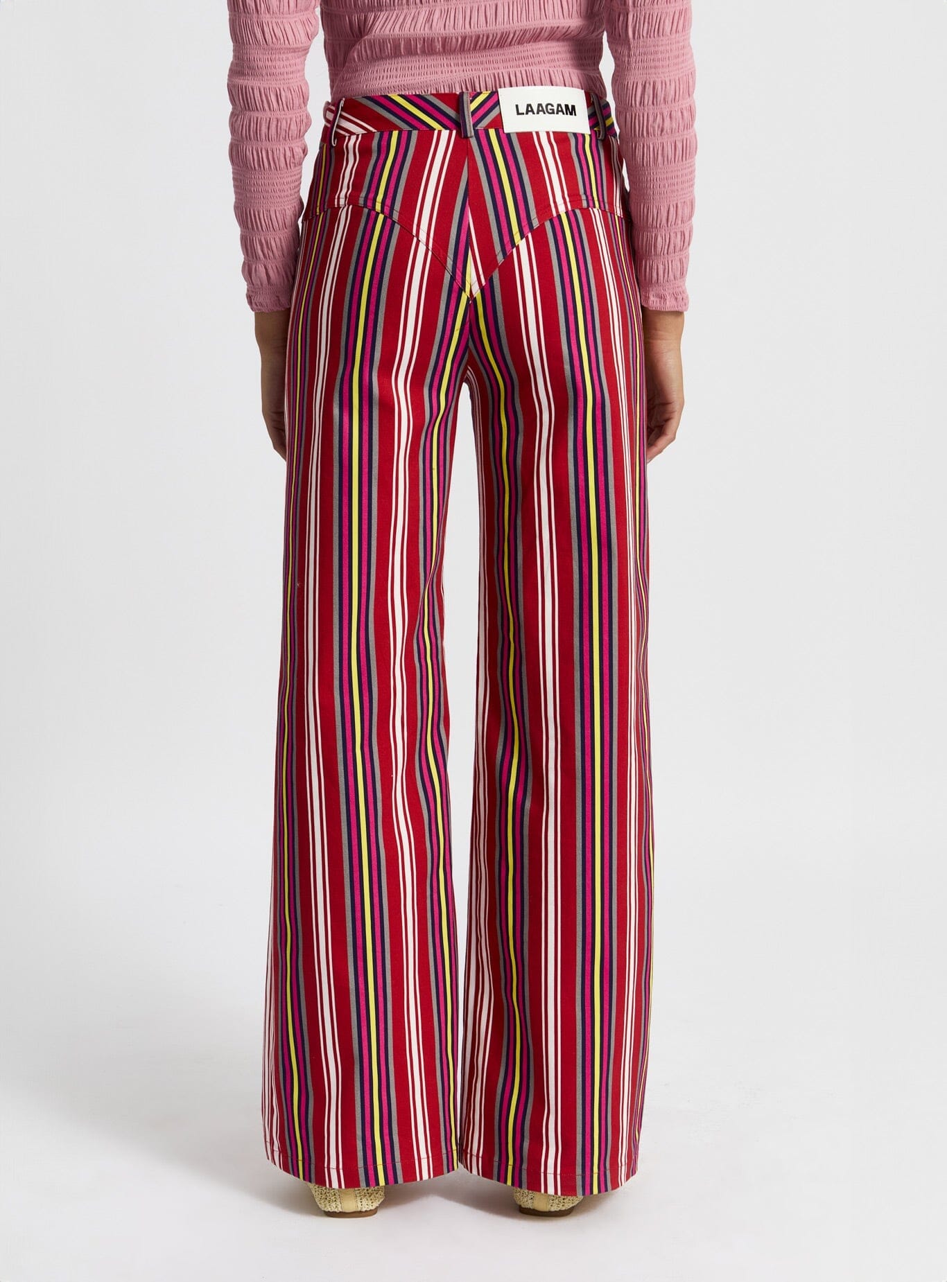 LEROY RED STRIPED TWILL PANTS