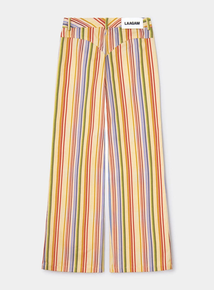 LEROY YELLOW STRIPED TWILL PANTS main image 1