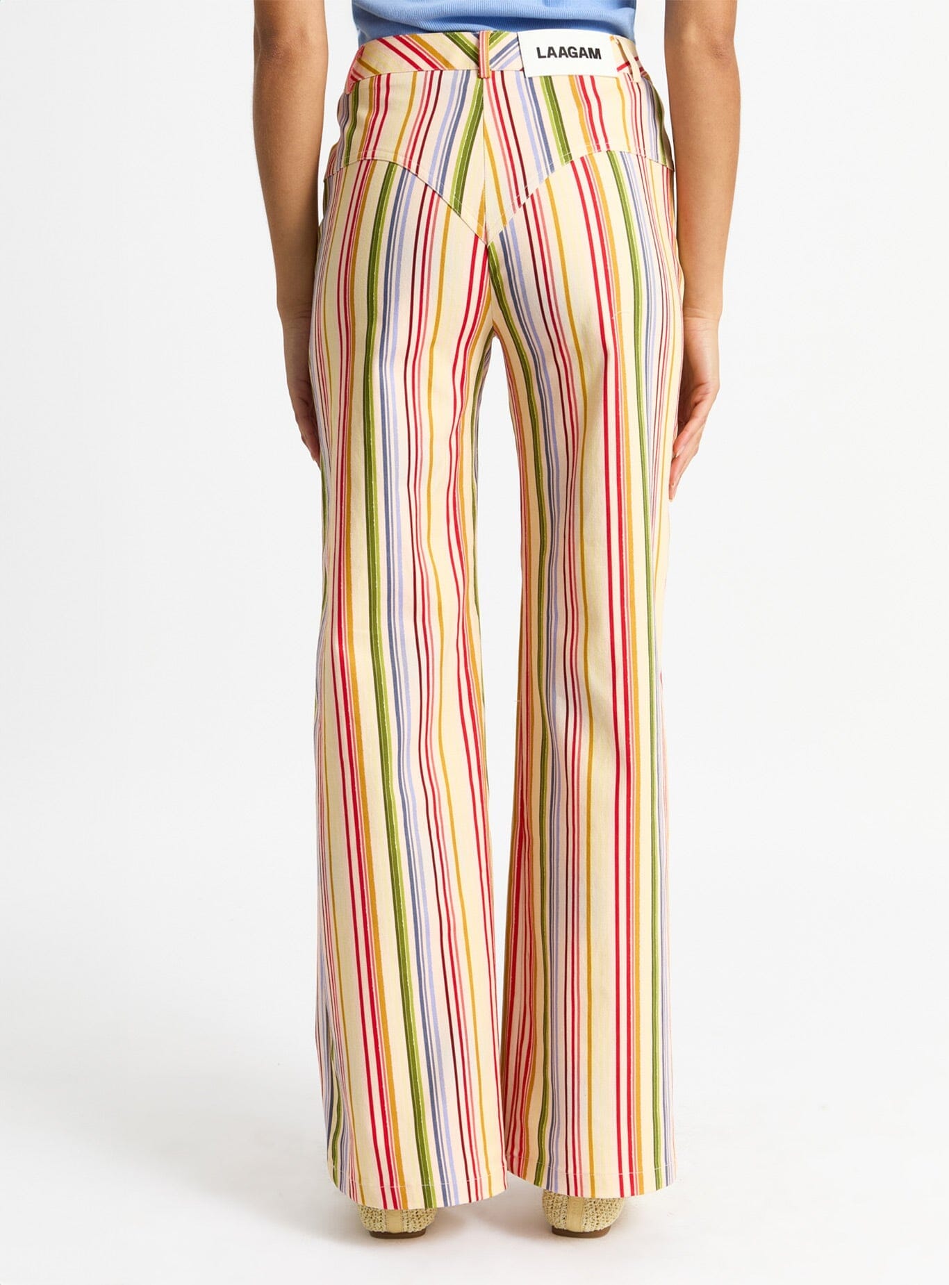 LEROY YELLOW STRIPED TWILL PANTS