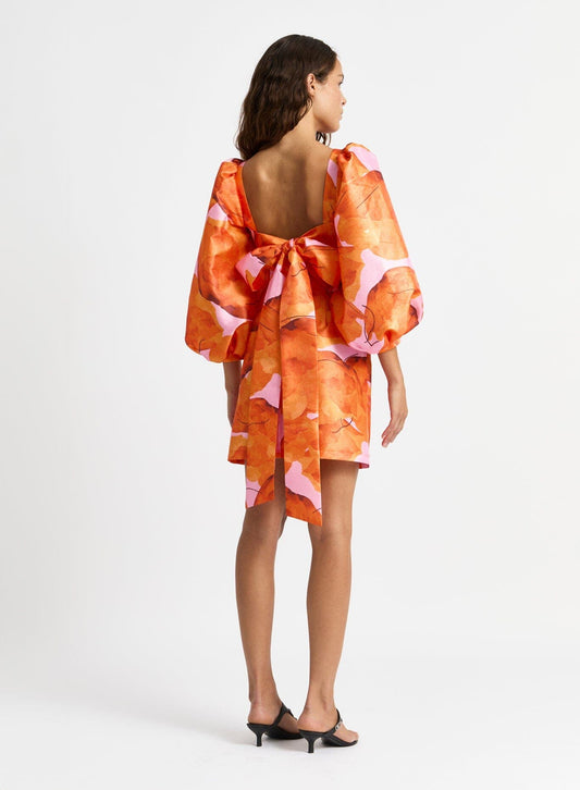 LIZA FLEUR PUFF SLEEVE DRESS