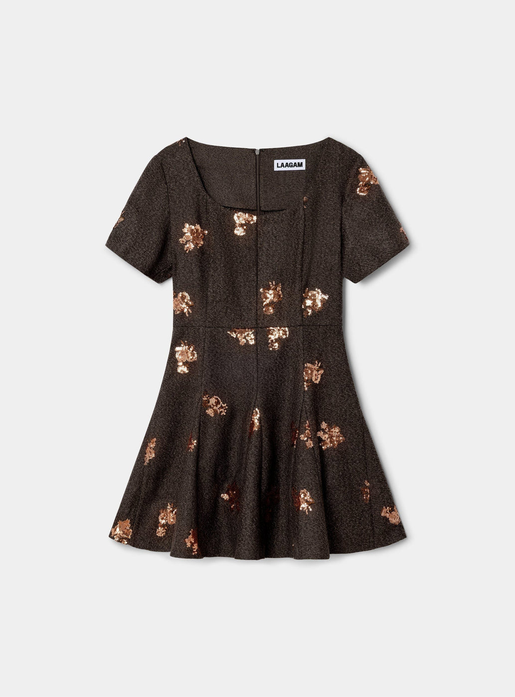 MAELYS BROWN SHORT DRESS