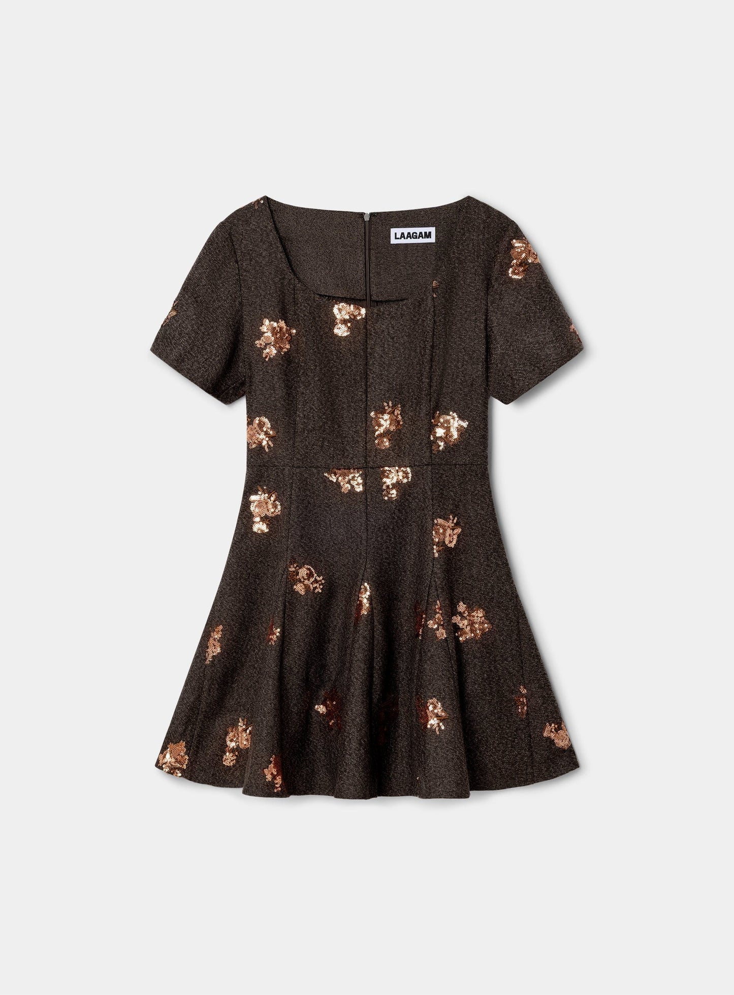 MAELYS BROWN SHORT DRESS