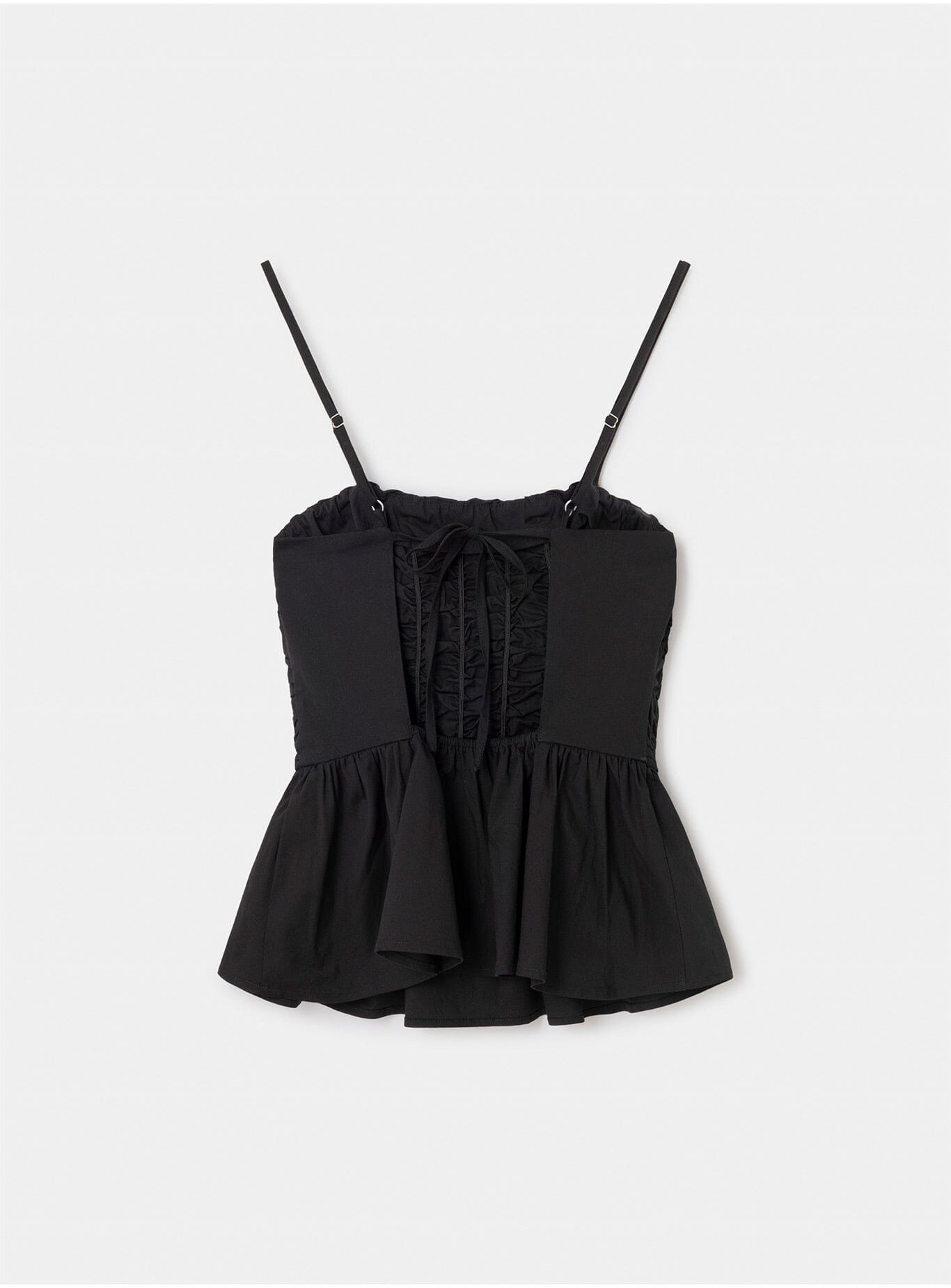 MATILDA BLACK RUCHED TOP