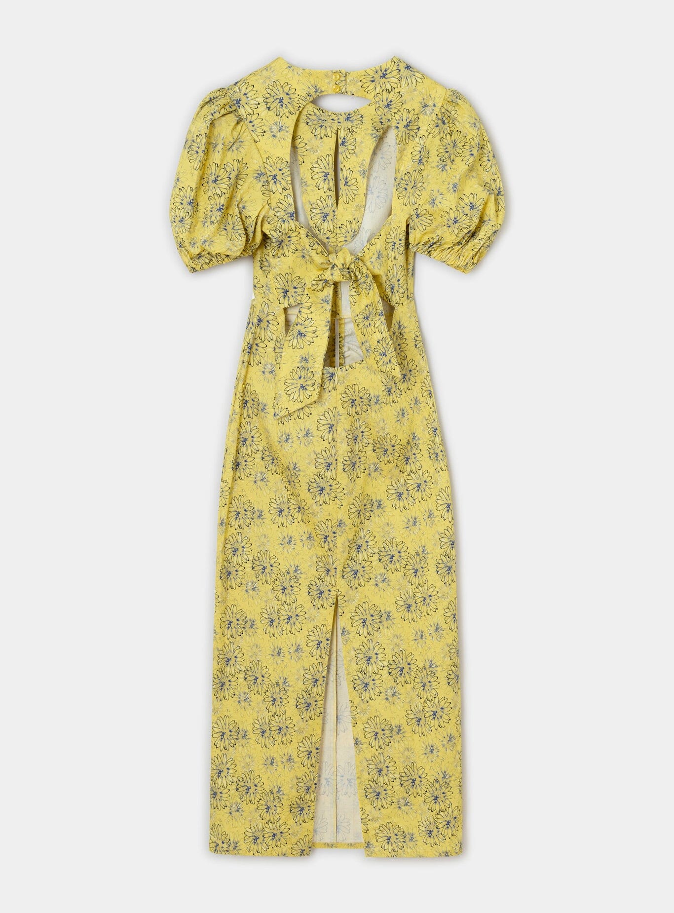 PROVENCE NAYA YELLOW MIDI DRESS