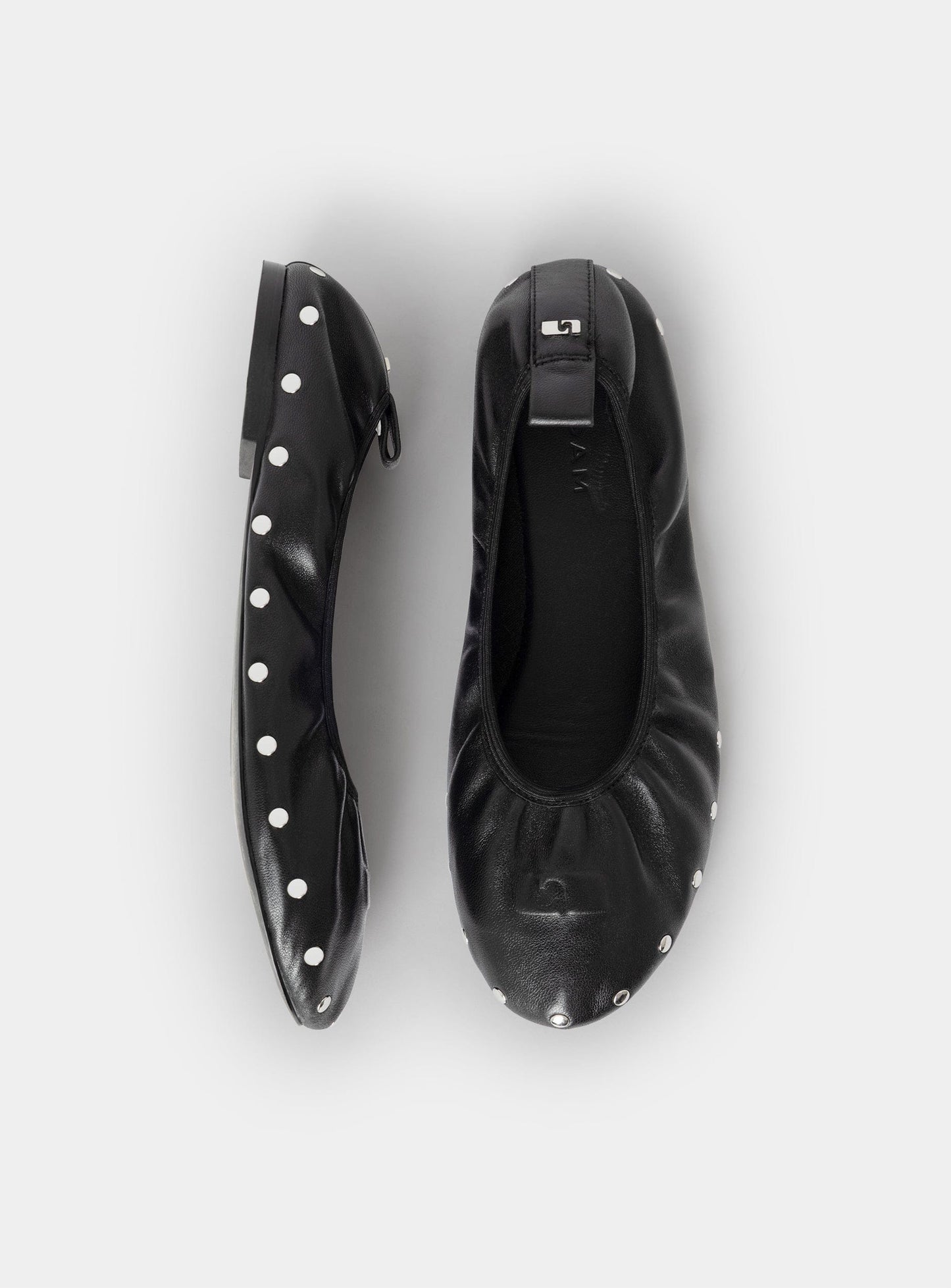 PLIÉ BLACK STUDS BALLERINA
