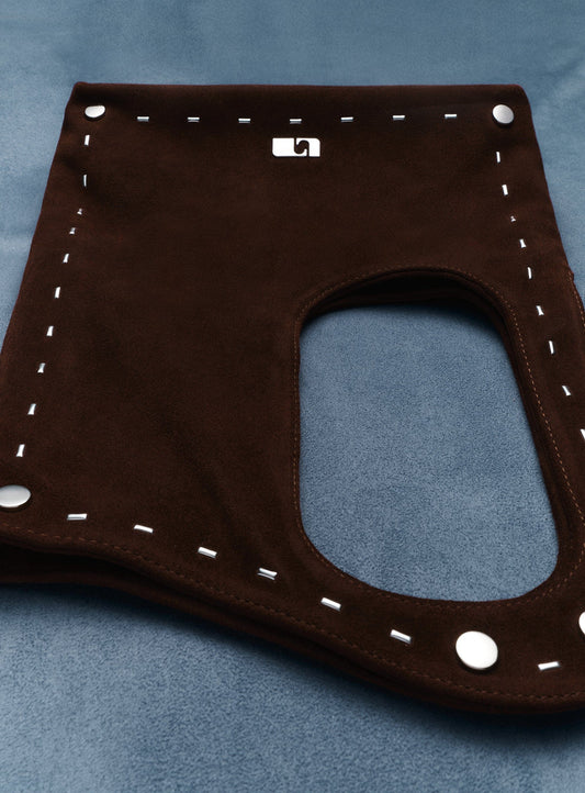 NALIA BROWN SUEDE BAG