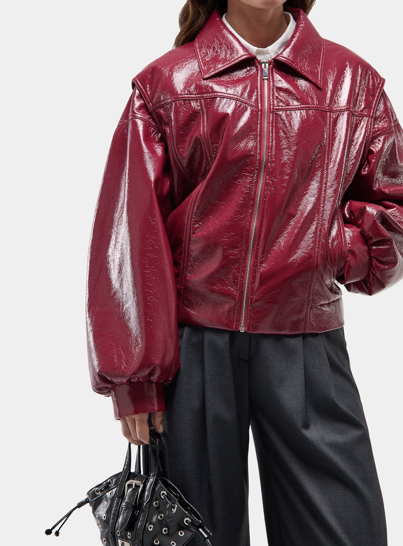CUPIDO RED BOMBER JACKET