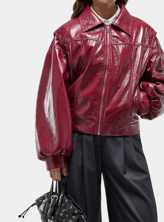 CUPIDO RED BOMBER JACKET