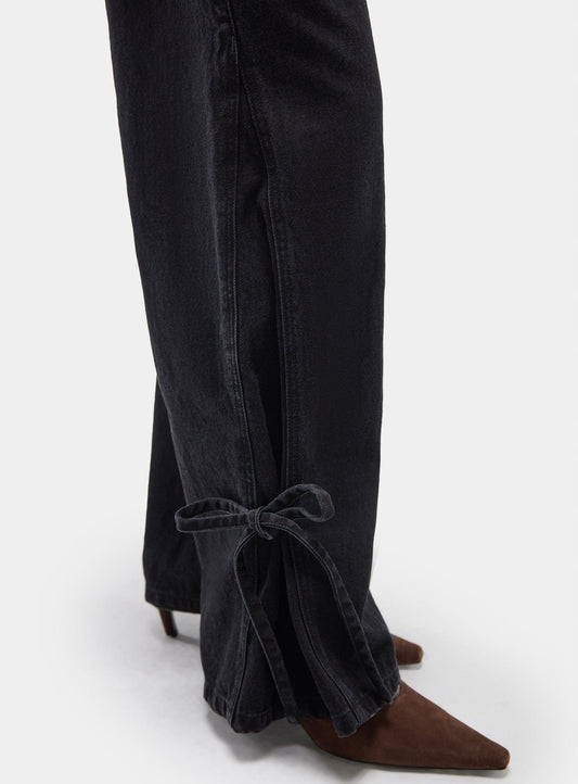 JADA BLACK DENIM RELAXED JEANS