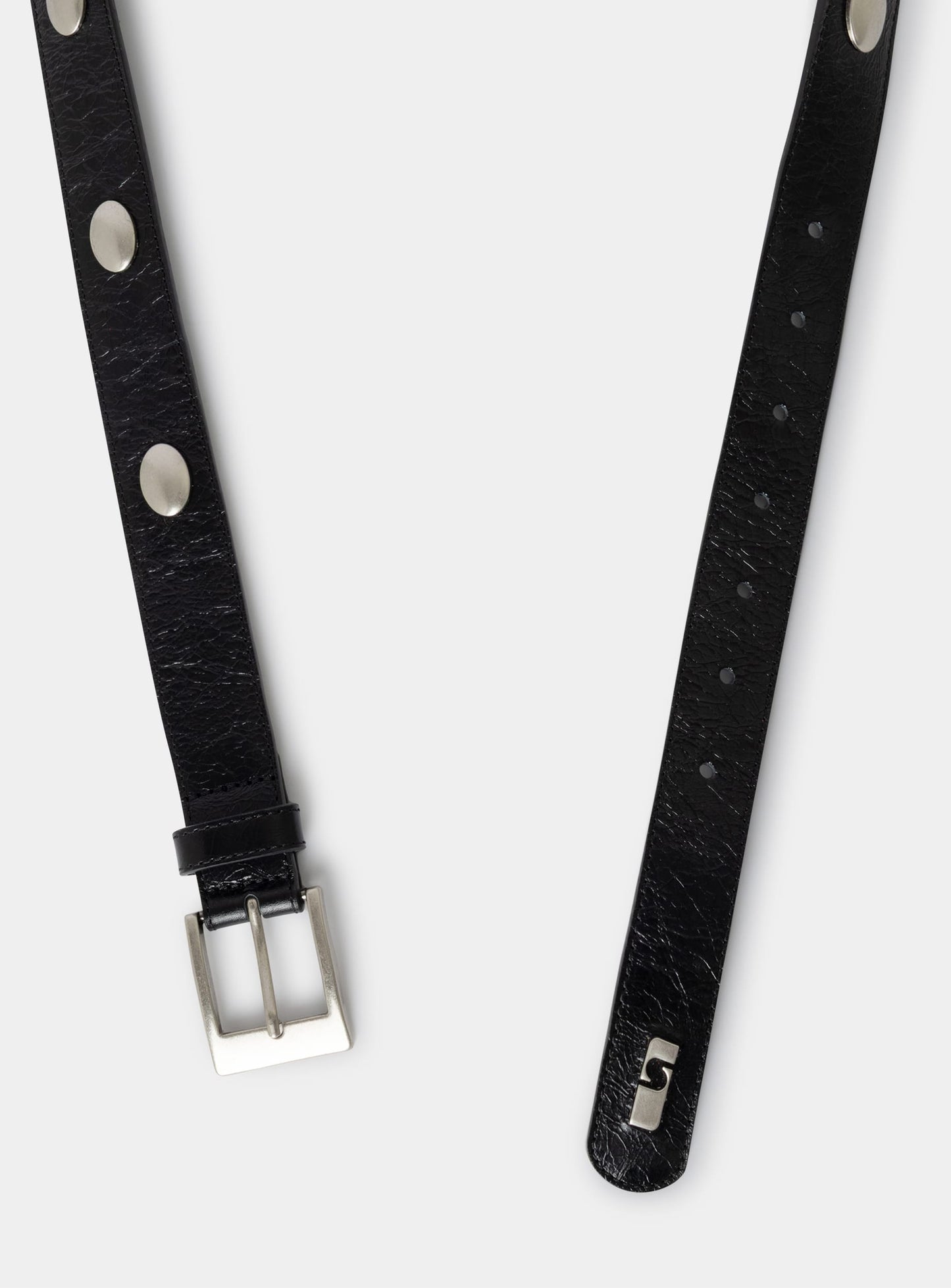 KEIRA STUDS BLACK LEATHER BELT