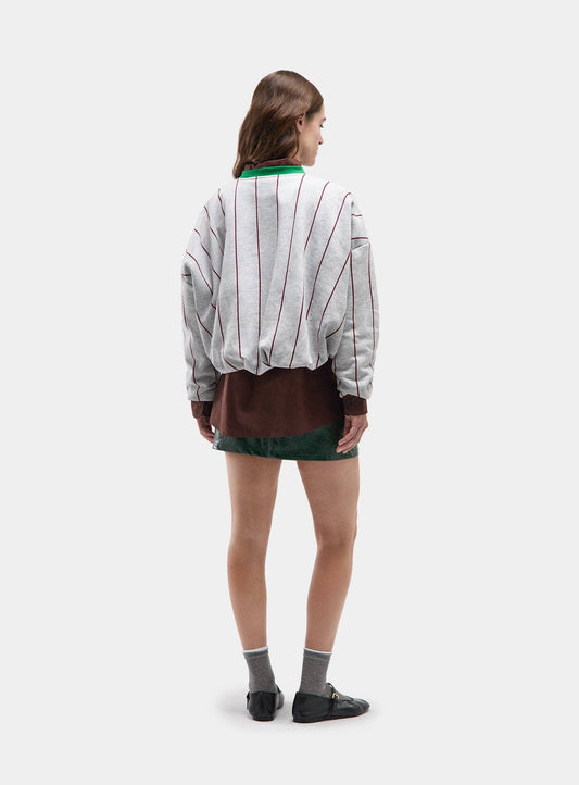 KELLY GREY STRIPED SWEATSHIRT