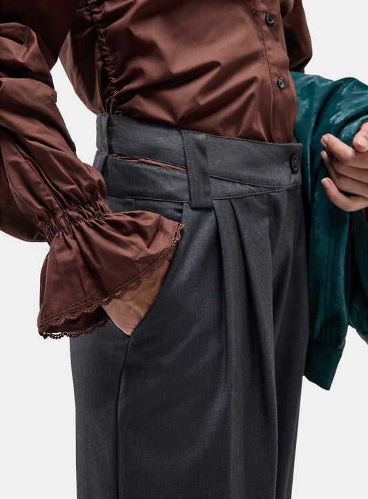 SMITH GREY TAILORED PANTS