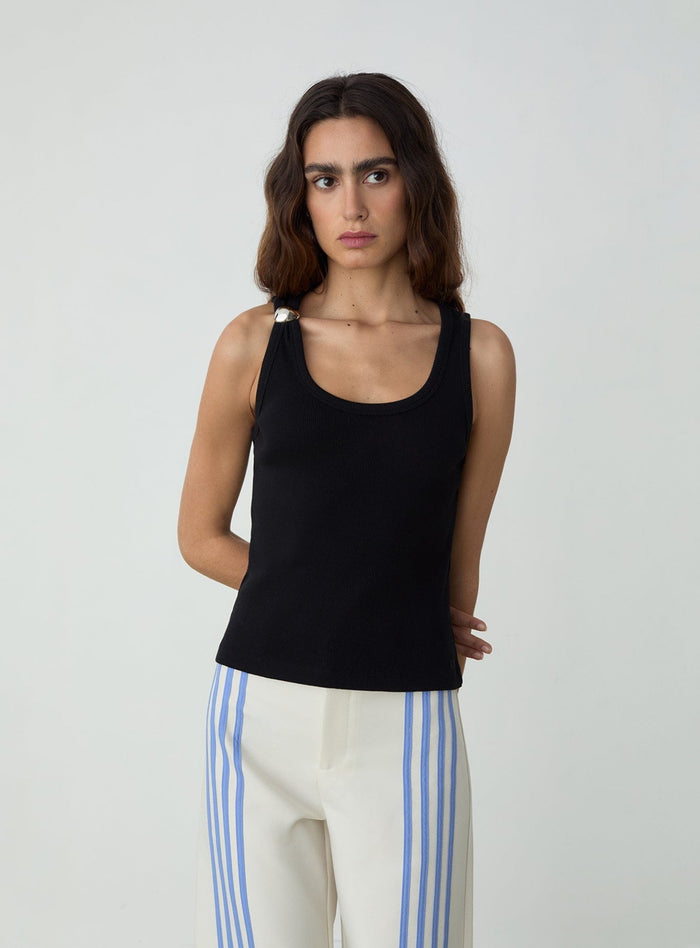 EDEN BLACK TANK TOP