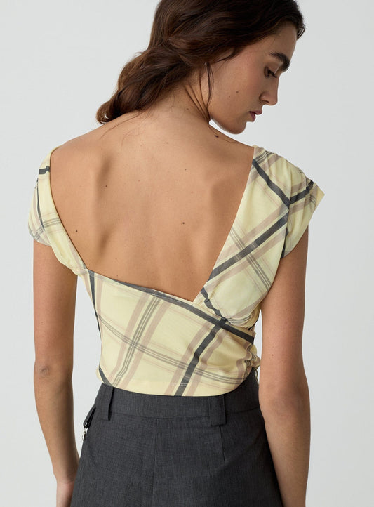 GEMINI BUTTER DRAPED TOP